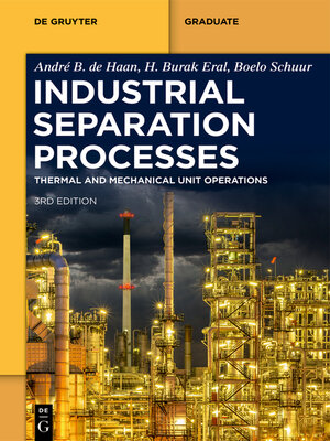 cover image of Industrial Separation Processes